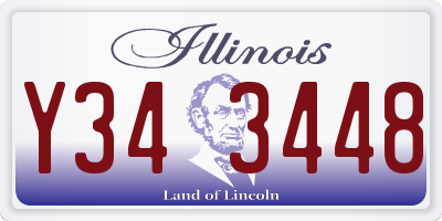 IL license plate Y343448