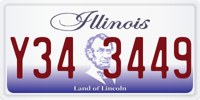 IL license plate Y343449
