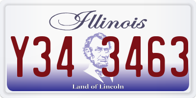 IL license plate Y343463