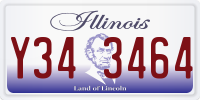 IL license plate Y343464