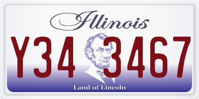 IL license plate Y343467