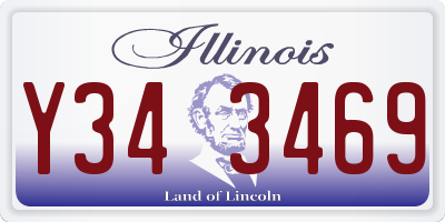 IL license plate Y343469