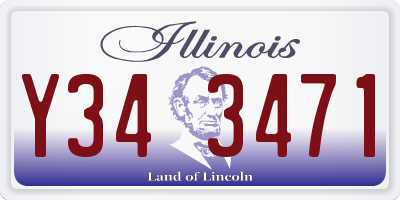 IL license plate Y343471