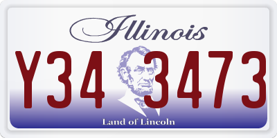 IL license plate Y343473