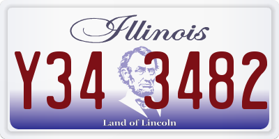 IL license plate Y343482