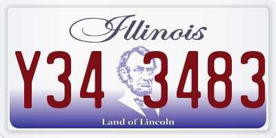 IL license plate Y343483