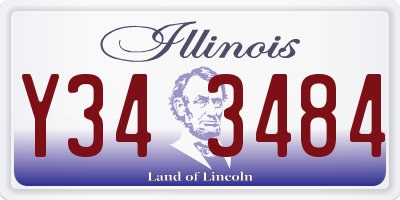 IL license plate Y343484