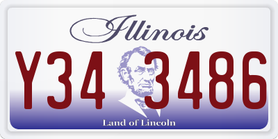 IL license plate Y343486