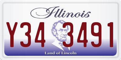 IL license plate Y343491