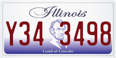 IL license plate Y343498