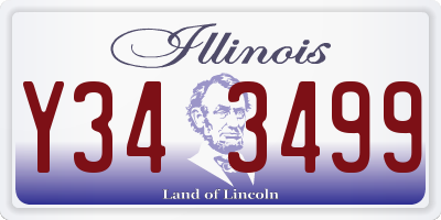 IL license plate Y343499