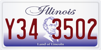 IL license plate Y343502