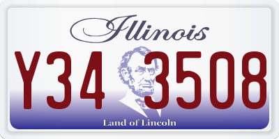 IL license plate Y343508