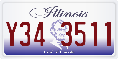 IL license plate Y343511
