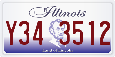 IL license plate Y343512