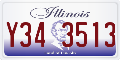 IL license plate Y343513