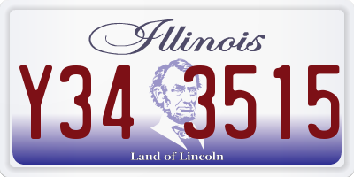 IL license plate Y343515