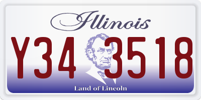 IL license plate Y343518