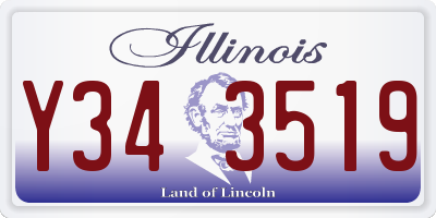 IL license plate Y343519