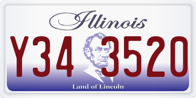 IL license plate Y343520