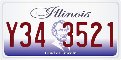 IL license plate Y343521