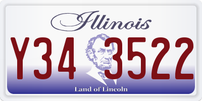 IL license plate Y343522