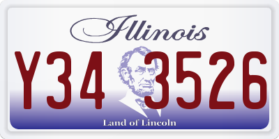 IL license plate Y343526