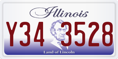 IL license plate Y343528