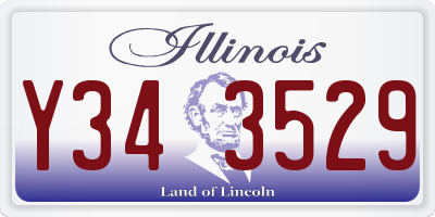 IL license plate Y343529