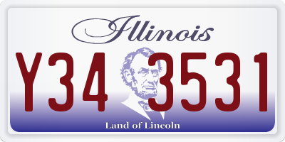 IL license plate Y343531