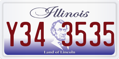 IL license plate Y343535