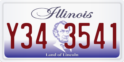 IL license plate Y343541