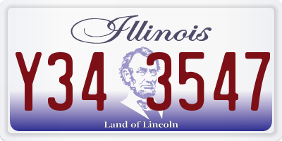 IL license plate Y343547