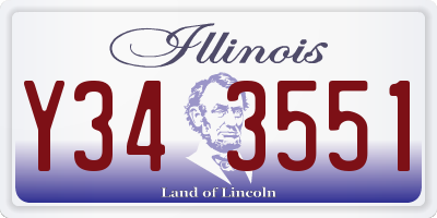 IL license plate Y343551