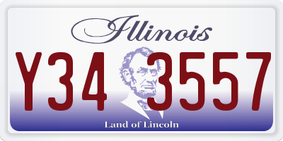 IL license plate Y343557