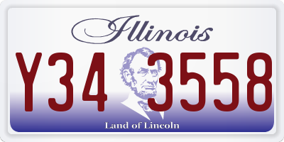 IL license plate Y343558