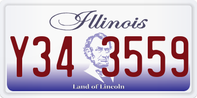 IL license plate Y343559