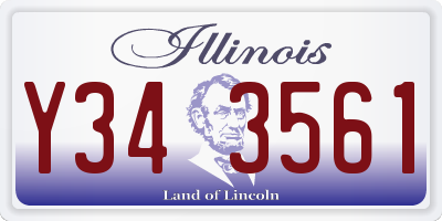 IL license plate Y343561
