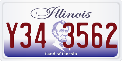 IL license plate Y343562