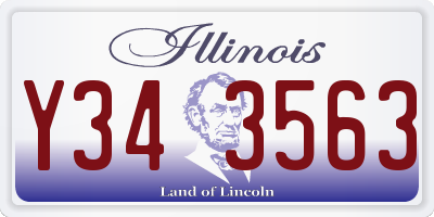 IL license plate Y343563