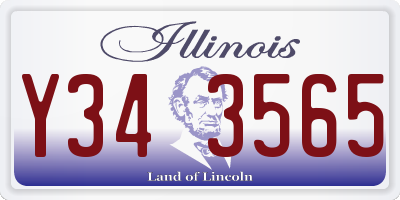 IL license plate Y343565