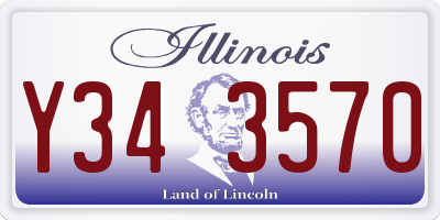 IL license plate Y343570