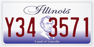 IL license plate Y343571