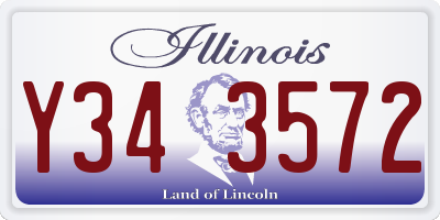 IL license plate Y343572