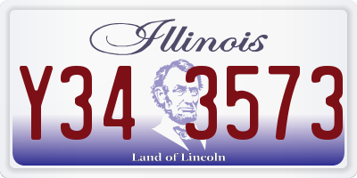 IL license plate Y343573