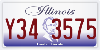 IL license plate Y343575