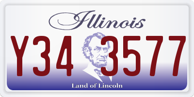 IL license plate Y343577