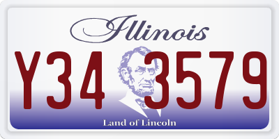 IL license plate Y343579