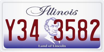 IL license plate Y343582