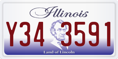 IL license plate Y343591